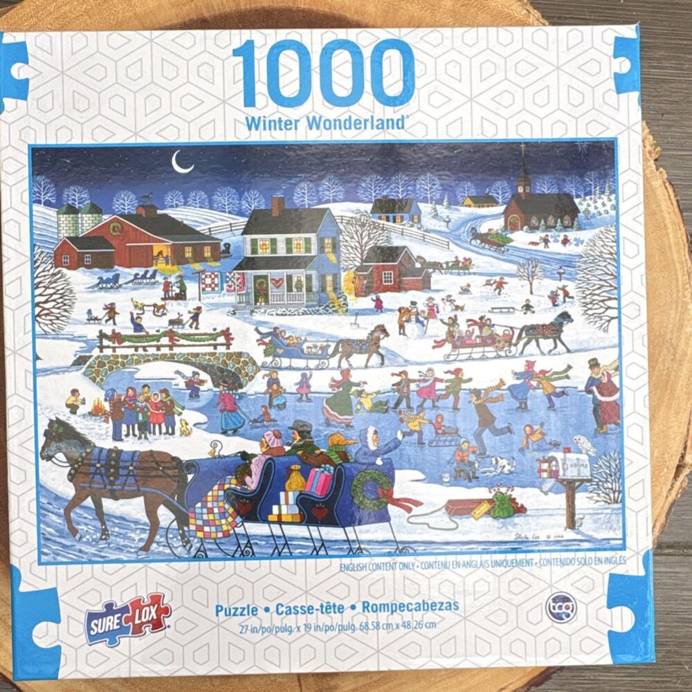 Sure-Lox Winter Wonderland 1000 Piece Jigsaw Puzzle 22166MSDG